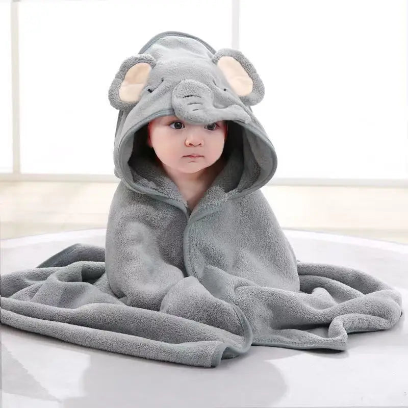 Baby Bathrobe Baby Bath Towel Boy Girl Blanket Change Diaper Cute Cartoon Bath Towel Newborn Children Bedding