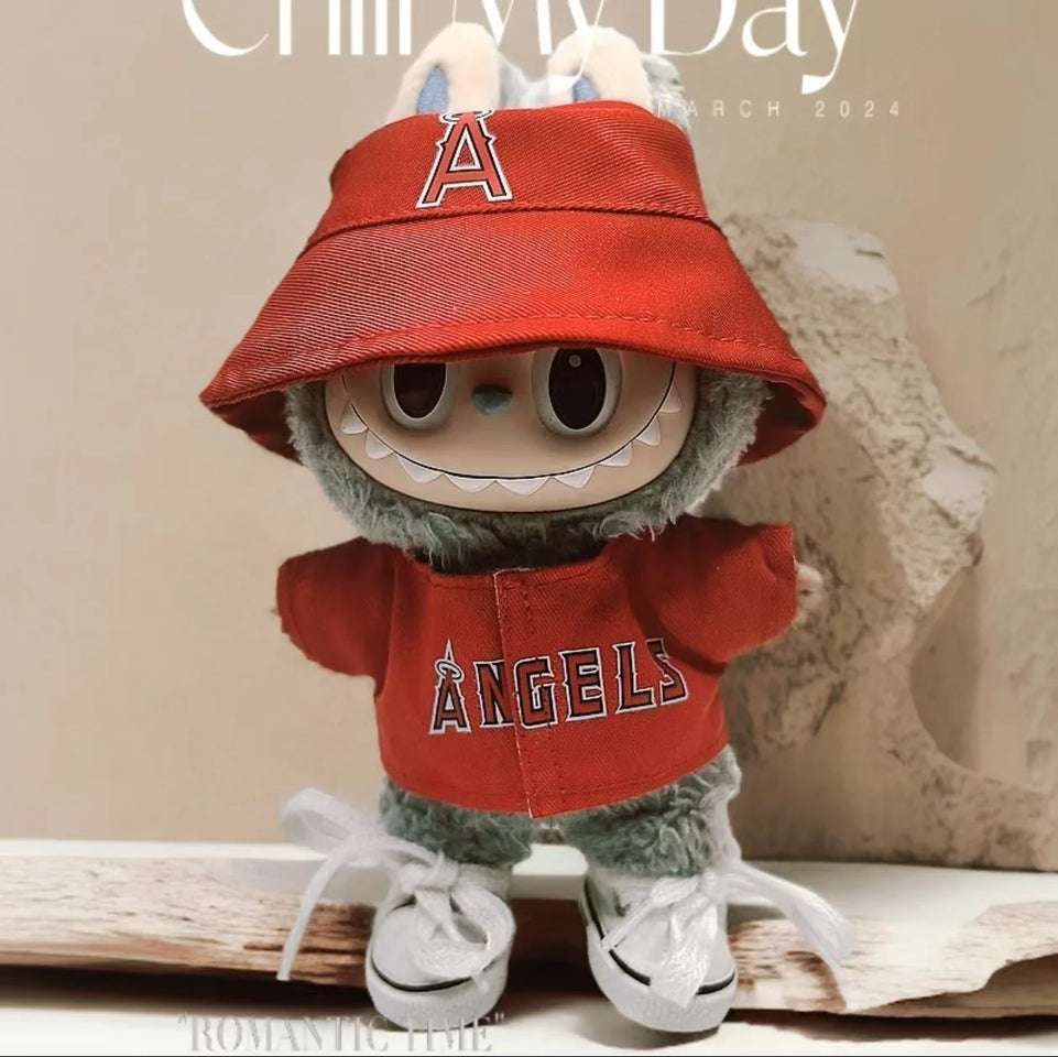 Clothes only] one, two, three generations of LABUBU doll baby clothes blind box Labubu cheerleading clothes fashion cute suit