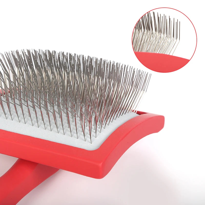 Pet Grooming Hair Remover Brush Manual Household Beauty Hairbrush Long Handle Professional Reusable Pet Grooming Supplies