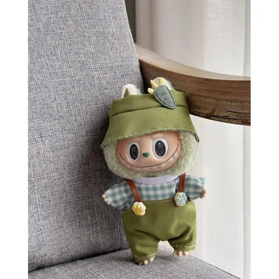 (No dolls) For 17 cm Ropa labubu V1/V2/V3 baby clothes skirt set cute dress up toy for labubu outfits decoration